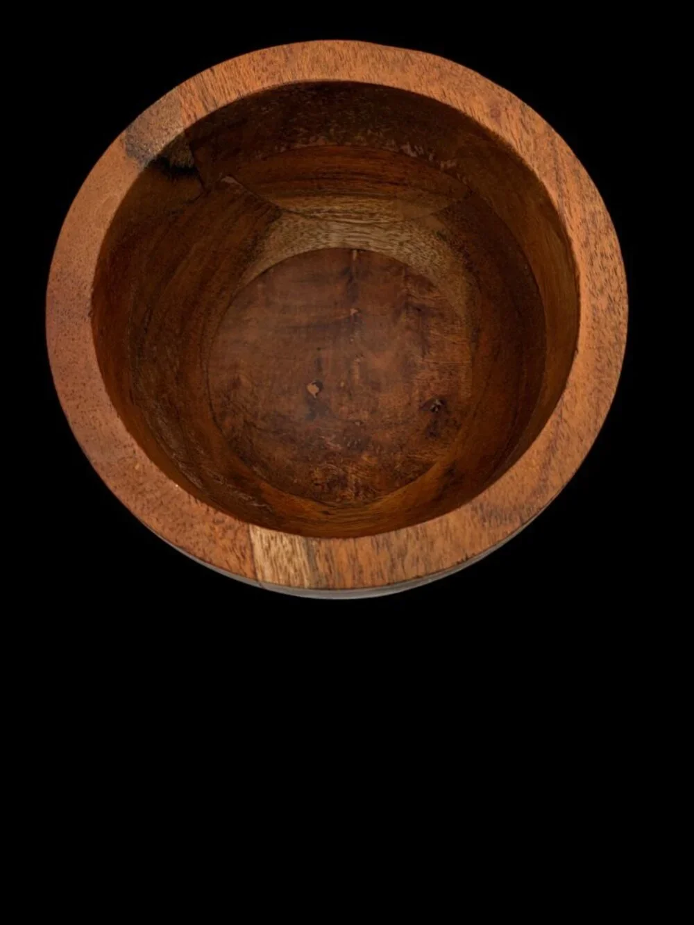 RARE One of a Kind | Handcrafted Mango Wood Pedestal Mortar Bowl – Made in India